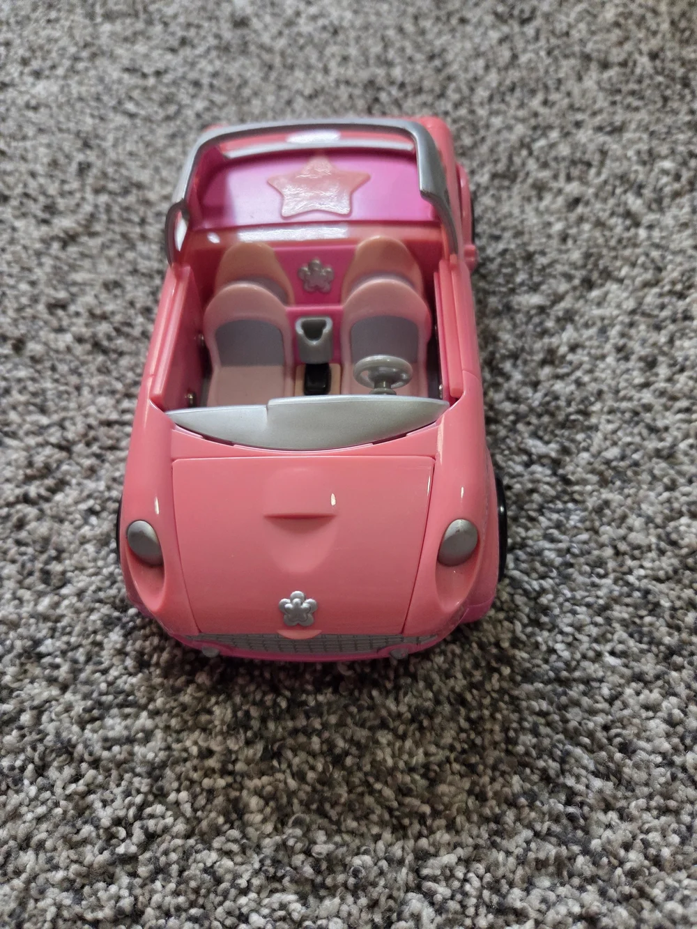 Vintage Polly Pocket Pink Convertible Car Vehicle Mattel Y2K Toy